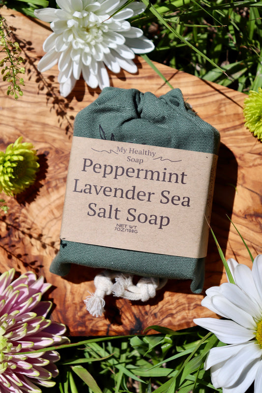 Peppermint Lavender Sea Salt Soap