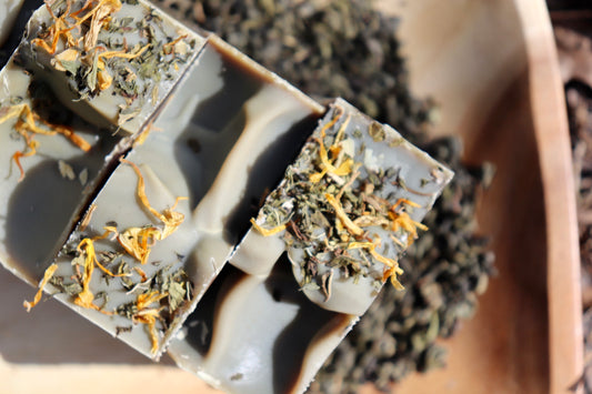 Green Tea & Spearmint Herbal Soap Recipe PDF