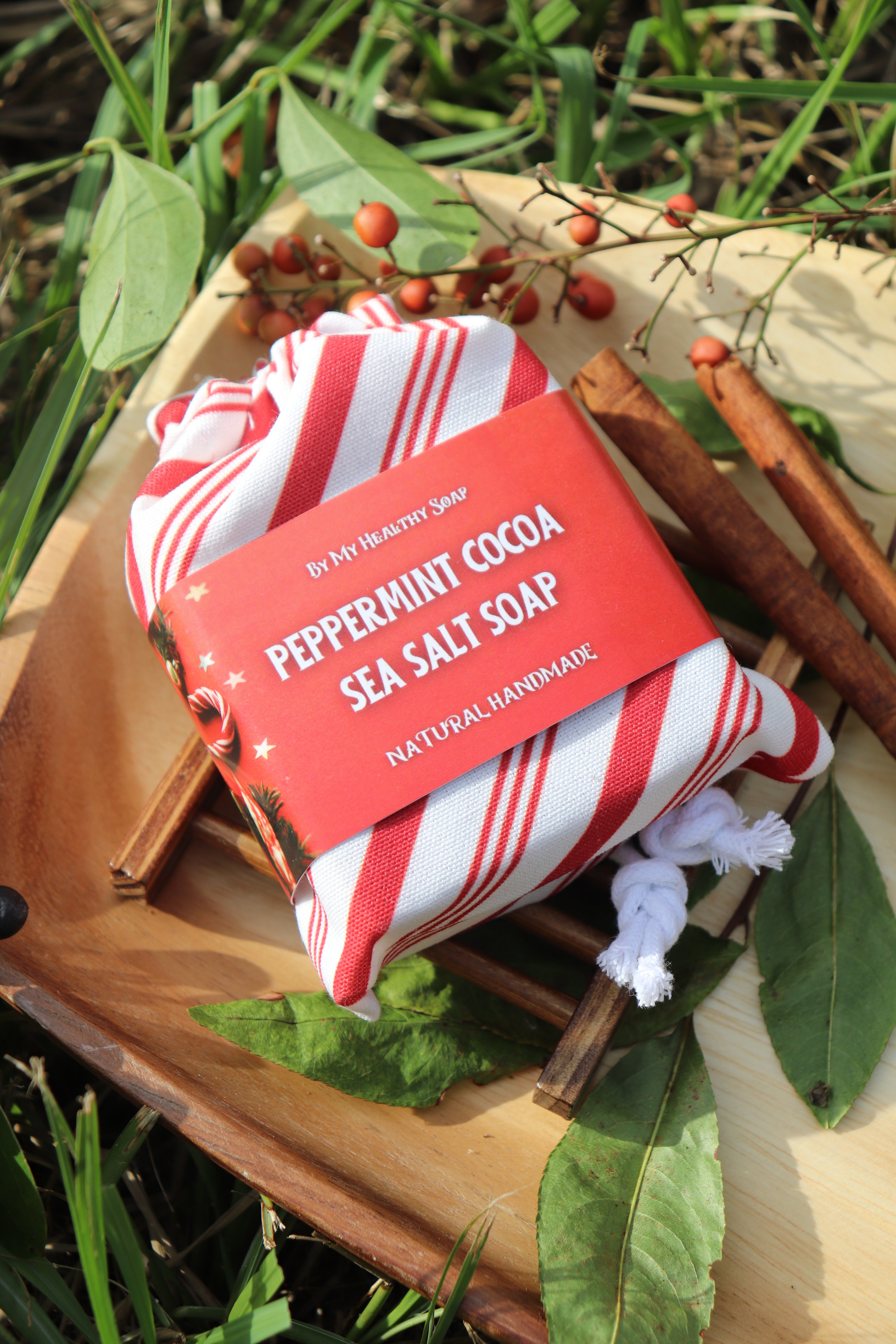 Peppermint Cocoa Sea Salt Soap