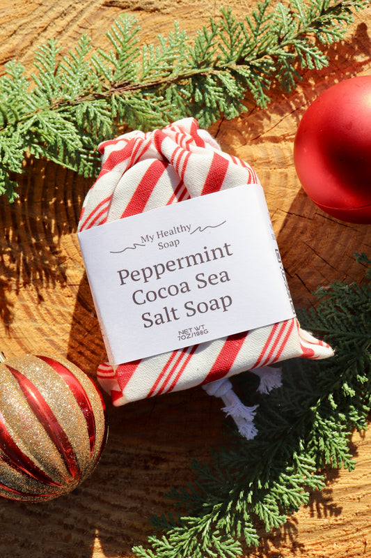 Peppermint Cocoa Sea Salt Soap