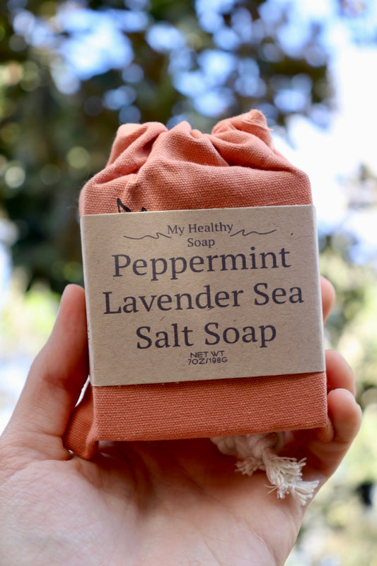 Peppermint Lavender Sea Salt Soap