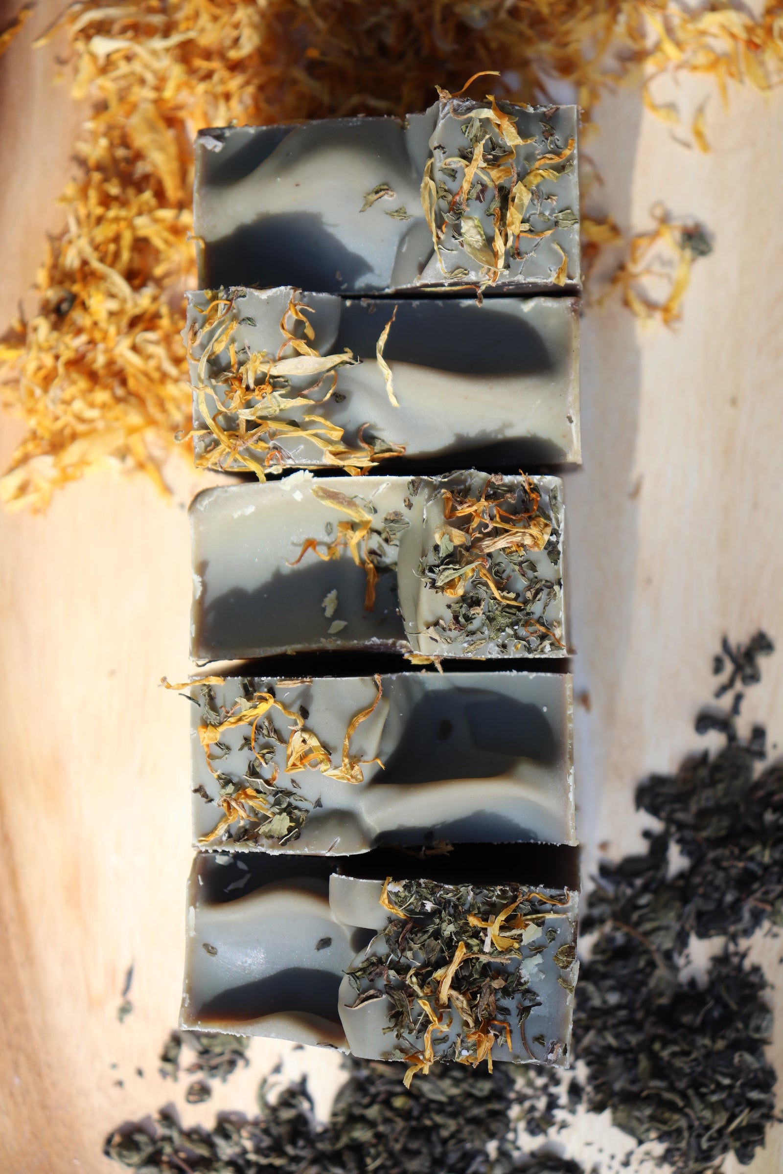 Green Tea & Spearmint Herbal Soap Recipe PDF