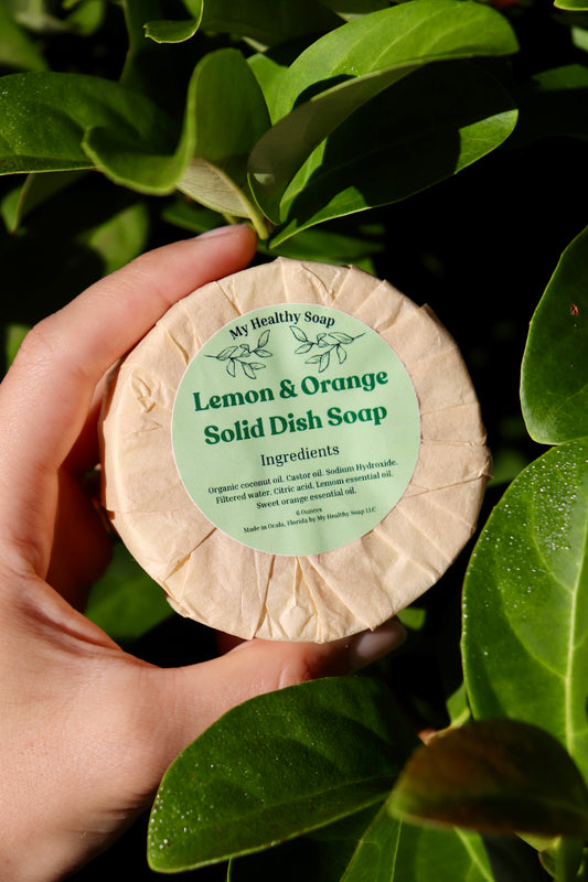 Solid Dish Soap Refill ~ Lemon & Orange PREORDER SHIPS 12/4