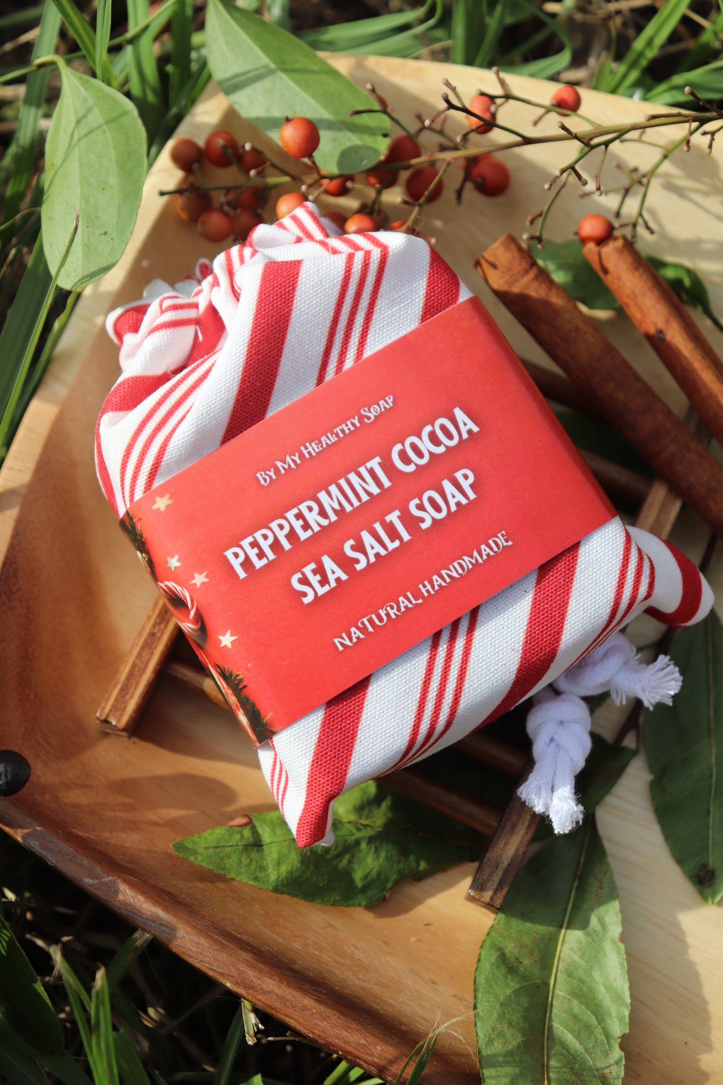 Peppermint Cocoa Sea Salt Soap