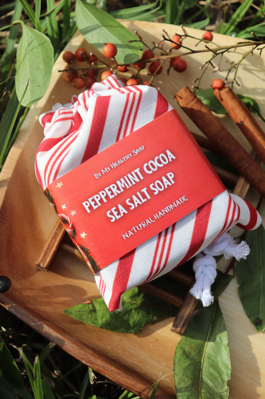 Peppermint Cocoa Sea Salt Soap