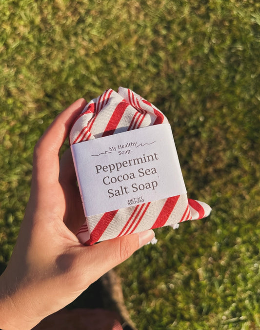 Peppermint Cocoa Sea Salt Soap